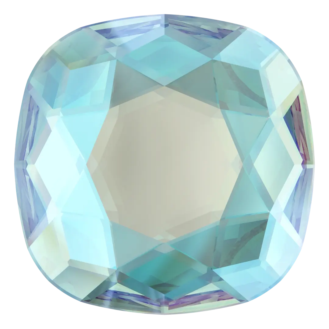 Serinity Flat Back Crystals Non Hotfix Cushion (2471) Aquamarine Shimmer - Bluestreak Crystals