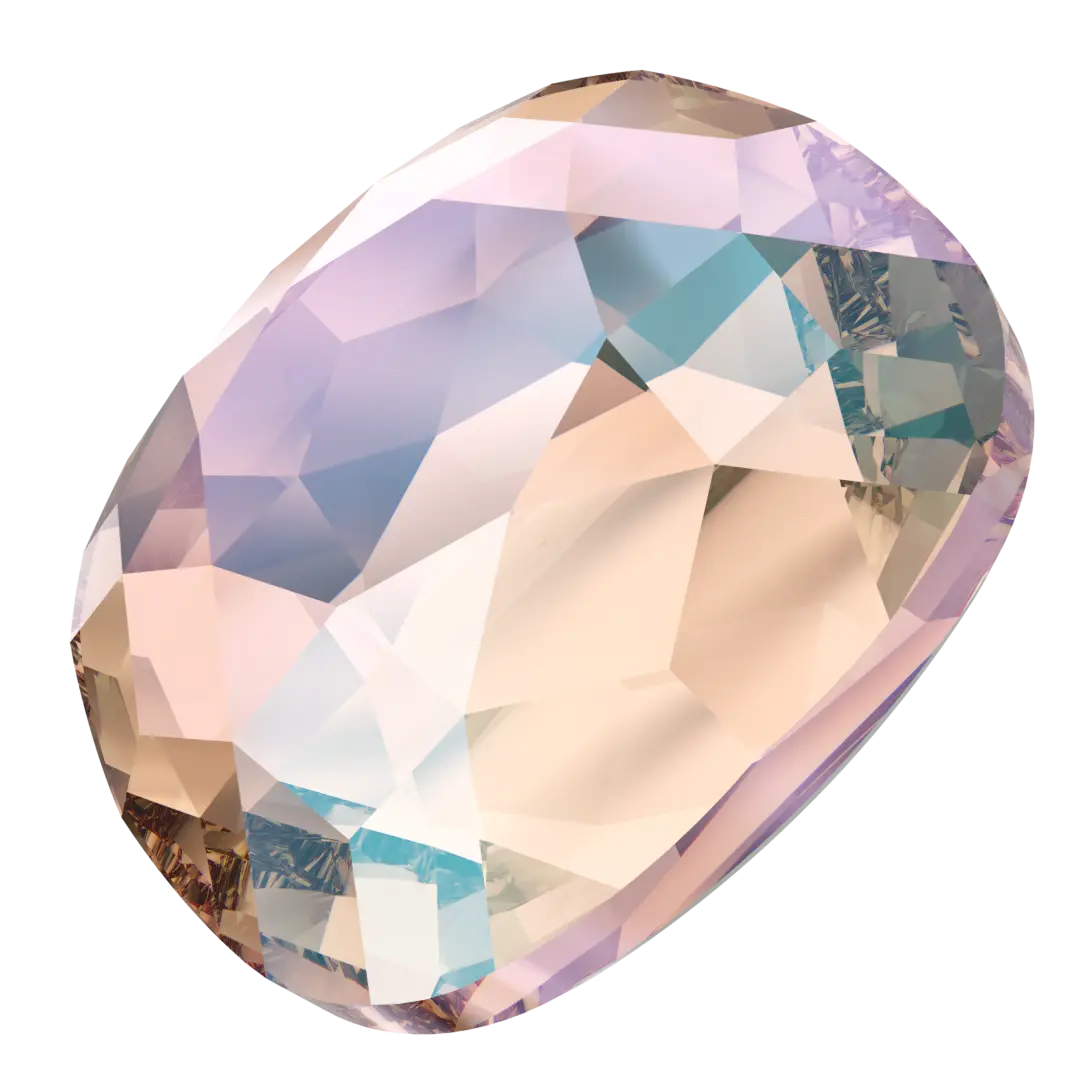 Serinity Flat Back Crystals Non Hotfix Cushion (2471) Vintage Rose Shimmer - Bluestreak Crystals