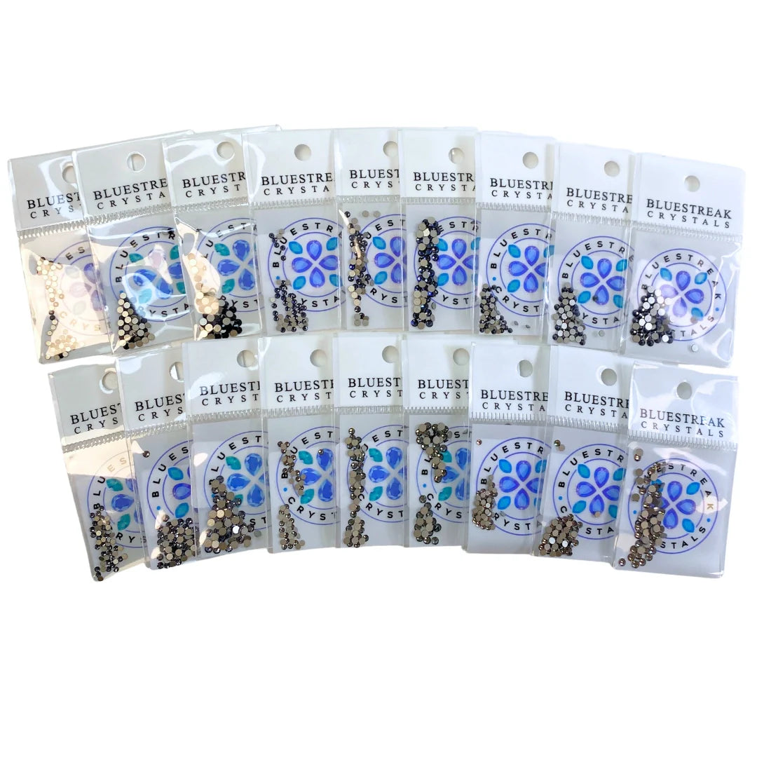 Serinity Flat Back Crystals Non Hotfix Dark Collection - Bluestreak Crystals