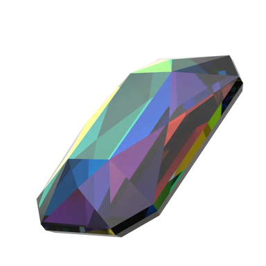 Serinity Flat Back Crystals Non Hotfix Emerald Cut (2602) Crystal Vitrail Medium - Bluestreak Crystals