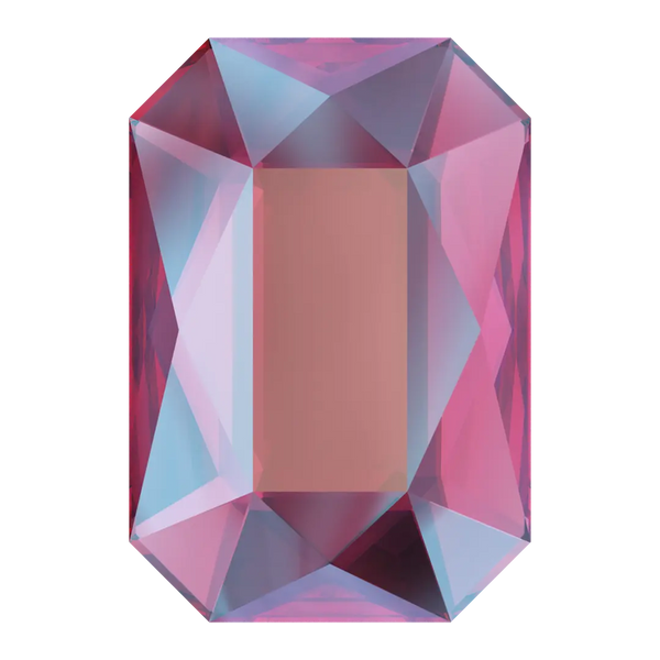 Serinity Flat Back Crystals Non Hotfix Emerald Cut (2602) Scarlet Shimmer - Bluestreak Crystals