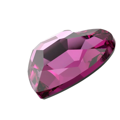 Serinity Flat Back Crystals Non Hotfix Heart (2808) Dark Rose - Bluestreak Crystals