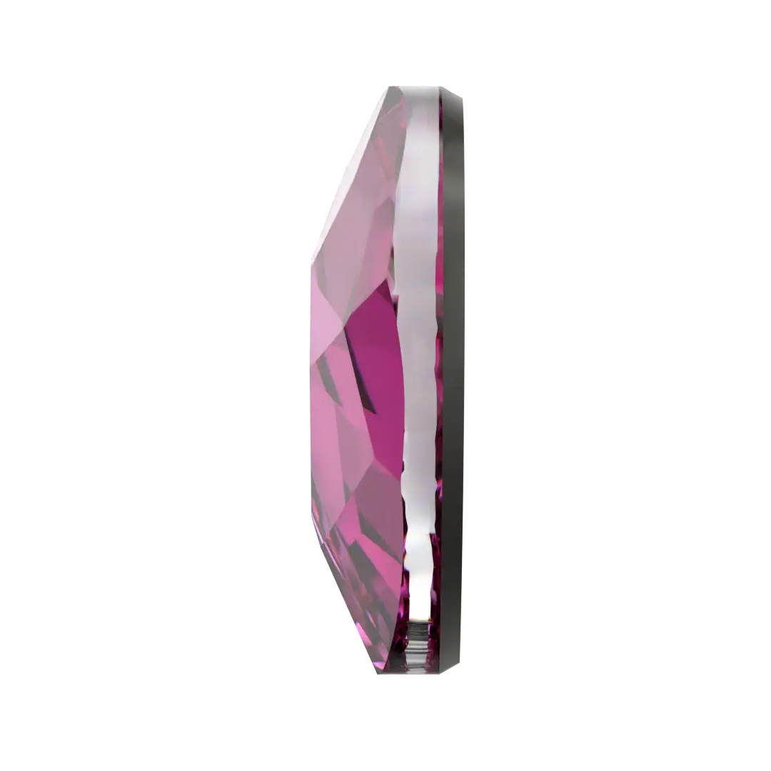 Serinity Flat Back Crystals Non Hotfix Heart (2808) Dark Rose - Bluestreak Crystals