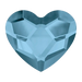 Serinity Flat Back Crystals Non Hotfix Heart (2808) Denim Blue - Bluestreak Crystals