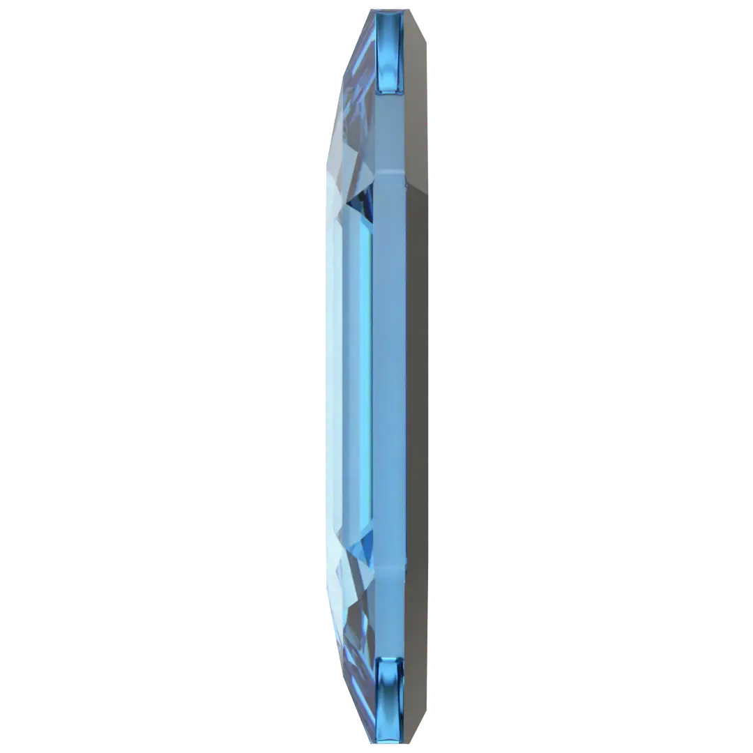Serinity Flat Back Crystals Non Hotfix Large Hexagon (2776) Aquamarine - Bluestreak Crystals