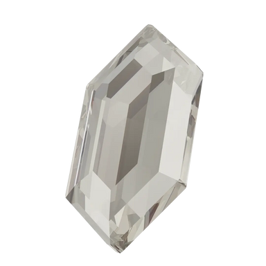 Serinity Flat Back Crystals Non Hotfix Large Hexagon (2776) Crystal Silver Shade - Bluestreak Crystals