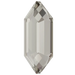 Serinity Flat Back Crystals Non Hotfix Large Hexagon (2776) Crystal Silver Shade - Bluestreak Crystals