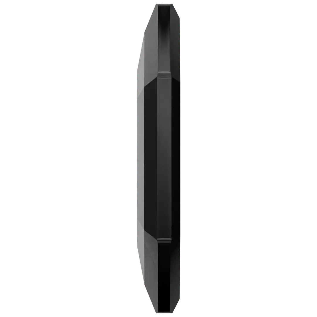 Serinity Flat Back Crystals Non Hotfix Large Hexagon (2776) Jet UNFOILED - Bluestreak Crystals