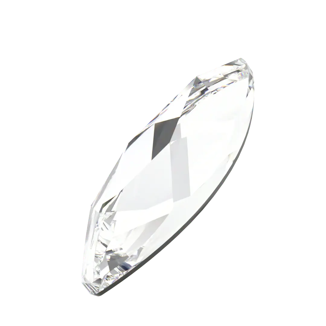 Serinity Flat Back Crystals Non Hotfix Marquise (2201) Crystal - Bluestreak Crystals