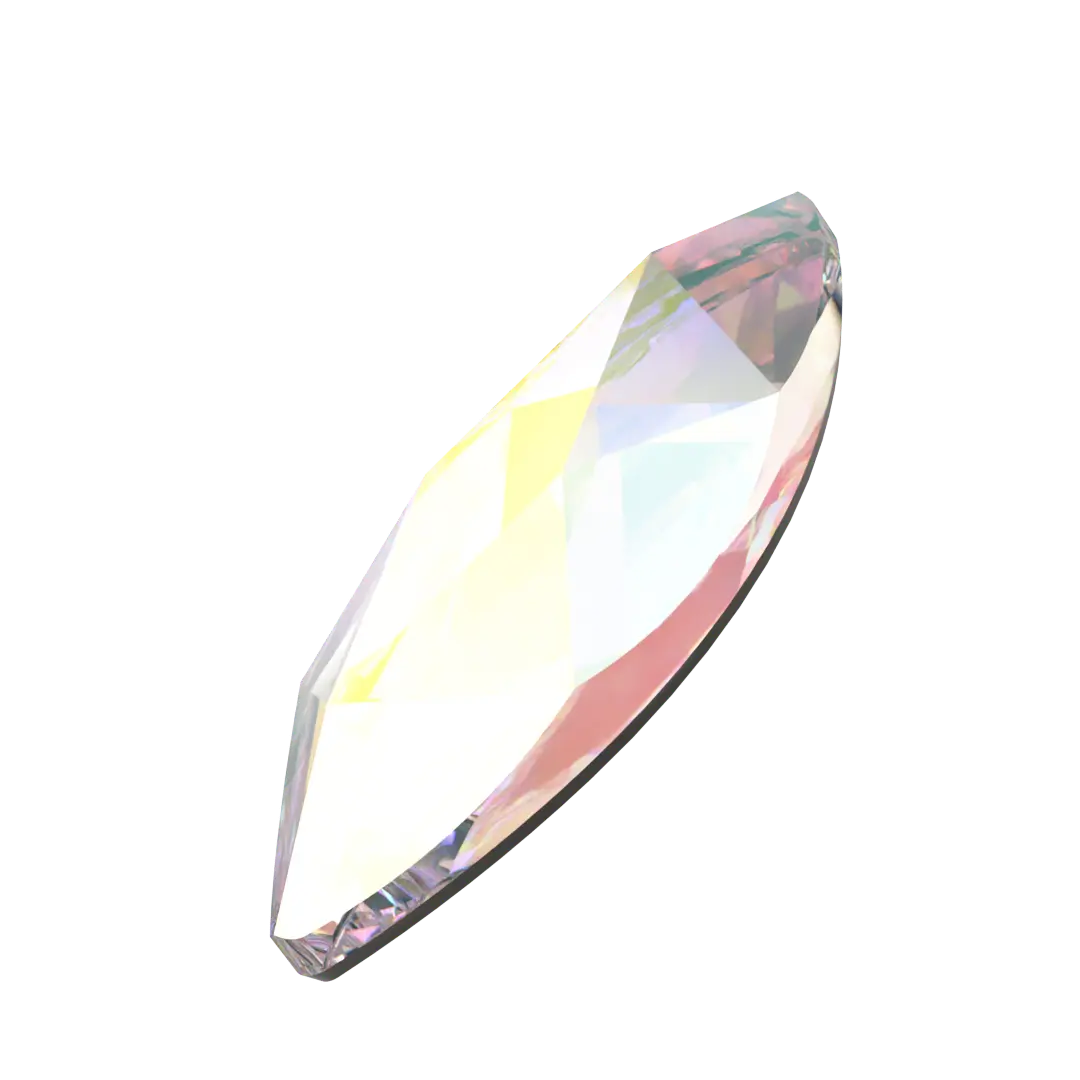 Serinity Flat Back Crystals Non Hotfix Marquise (2201) Crystal AB - Bluestreak Crystals