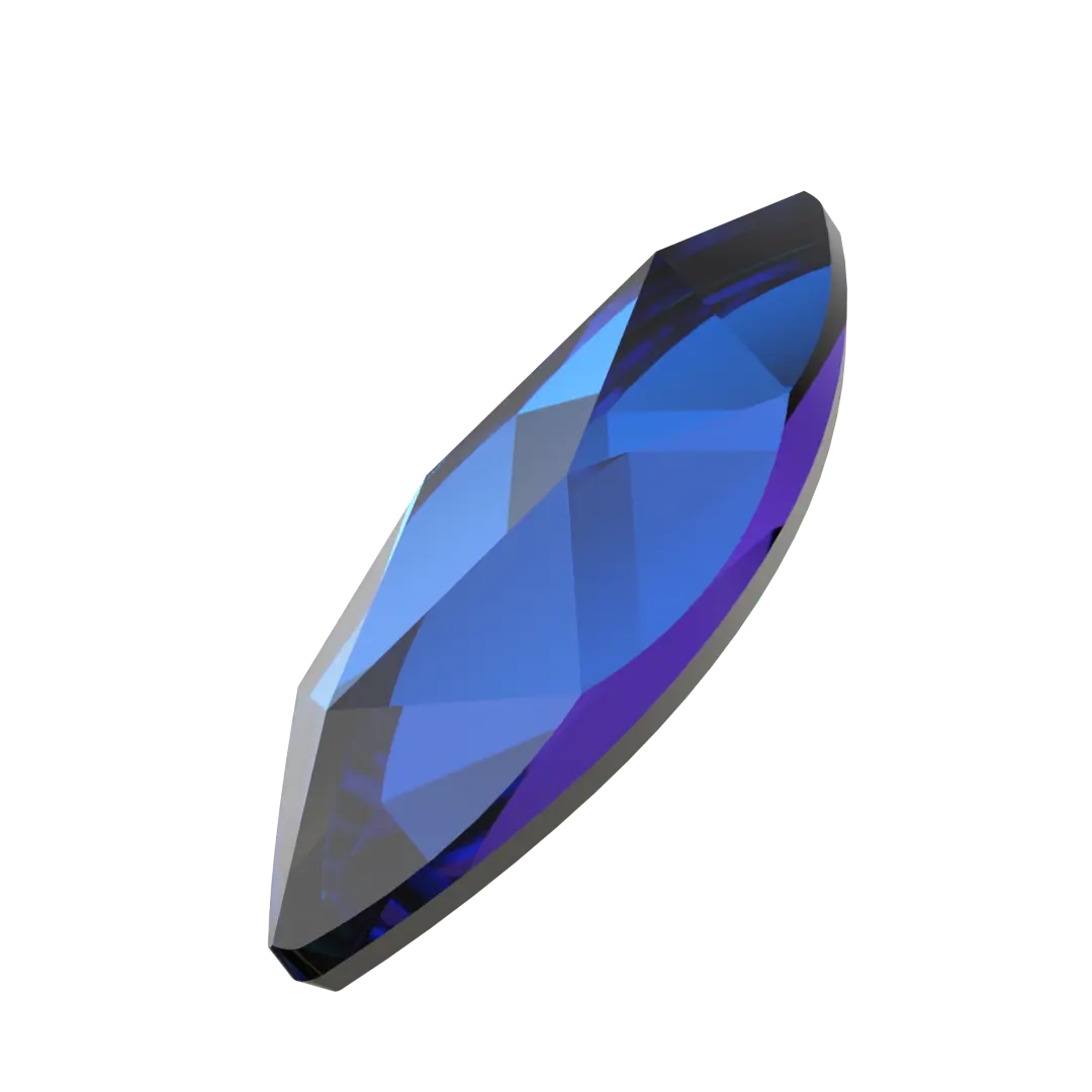 Serinity Flat Back Crystals Non Hotfix Marquise (2201) Crystal Bermuda Blue - Bluestreak Crystals