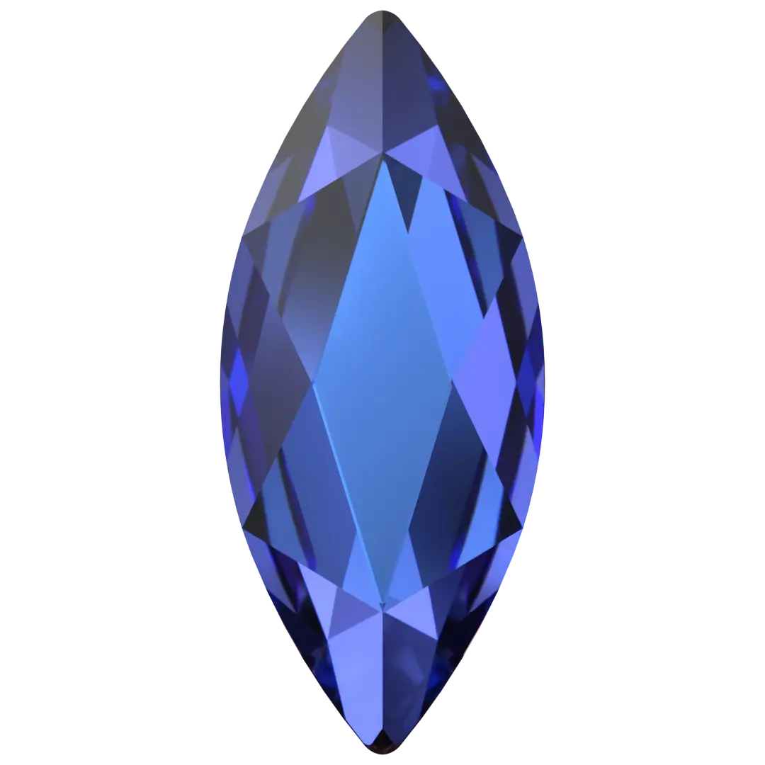 Serinity Flat Back Crystals Non Hotfix Marquise (2201) Crystal Heliotrope - Bluestreak Crystals