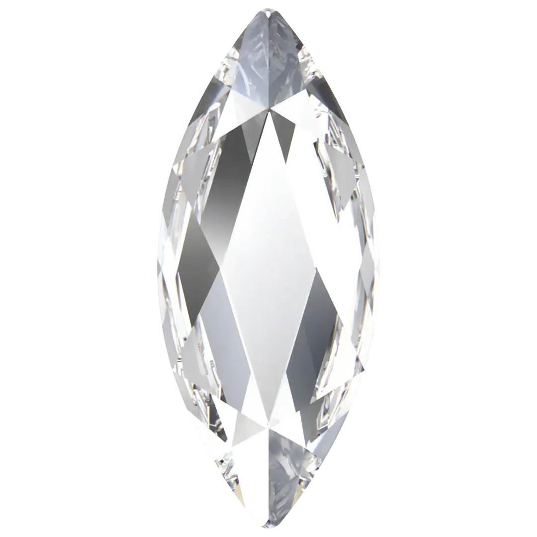 Serinity Flat Back Crystals Non Hotfix Marquise (2201) Crystal - Bluestreak Crystals