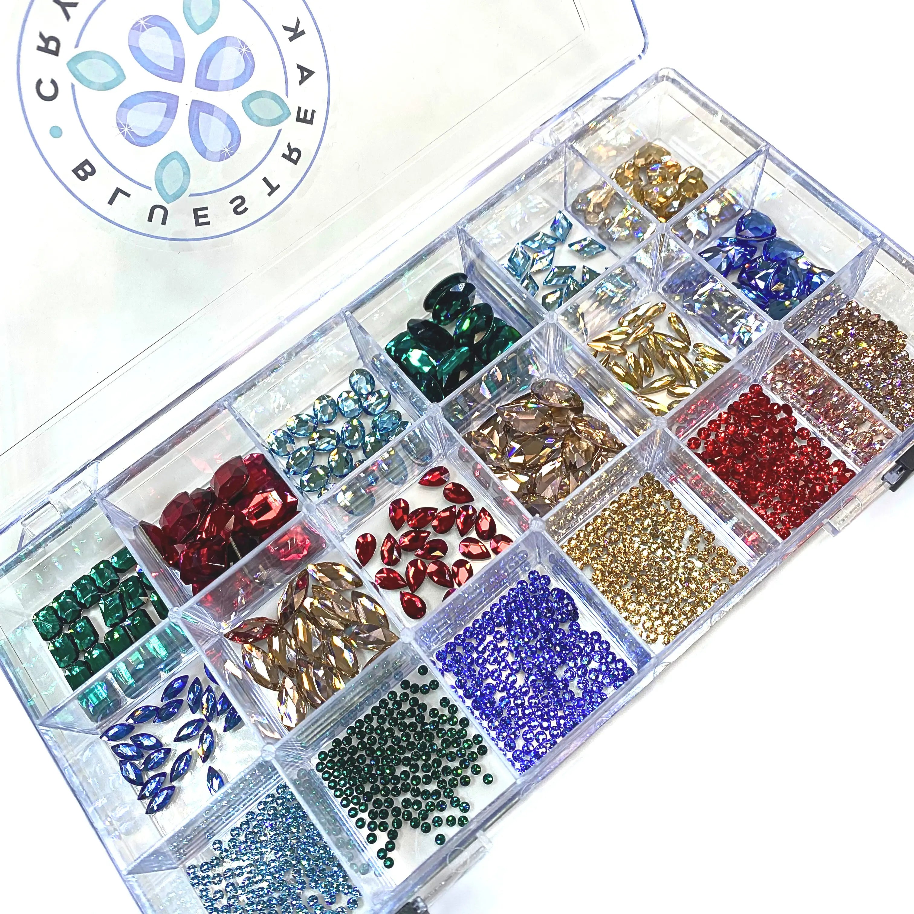 Serinity Flat Back Crystals Non Hotfix Mega Mix Christmas - Bluestreak Crystals