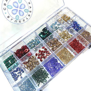 Serinity Flat Back Crystals Non Hotfix Mega Mix Christmas - Bluestreak Crystals