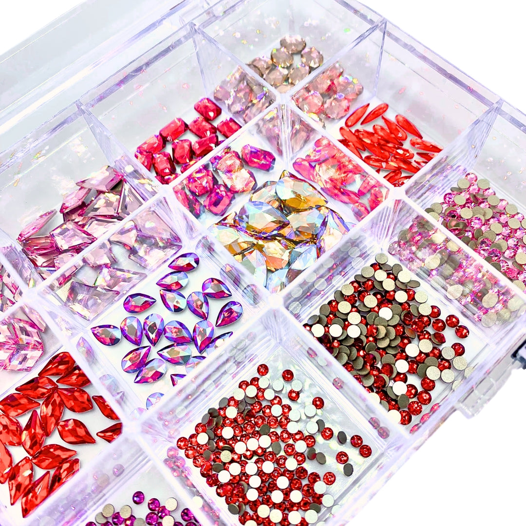 Serinity Flat Back Crystals Non Hotfix Mega Mix Valentine - Bluestreak Crystals