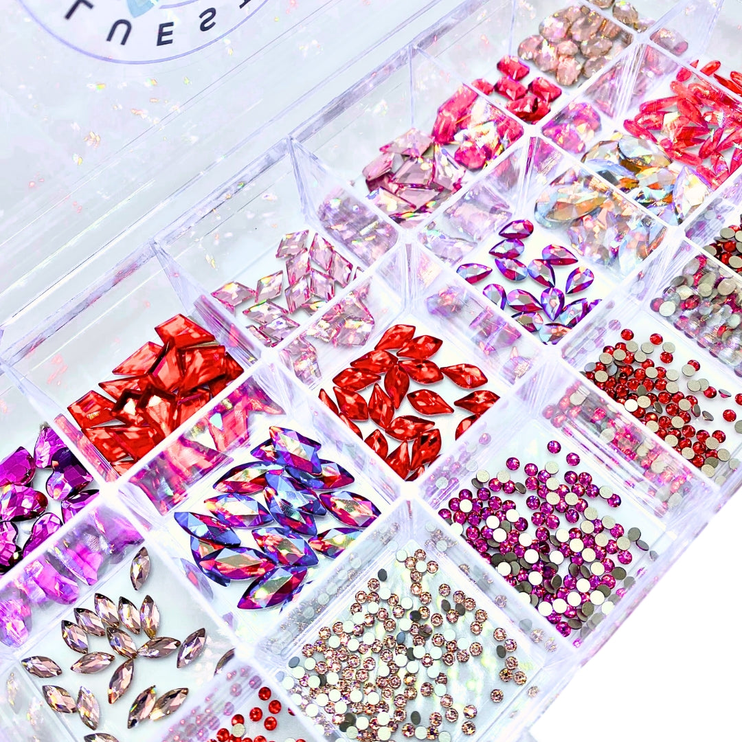 Serinity Flat Back Crystals Non Hotfix Mega Mix Valentine - Bluestreak Crystals