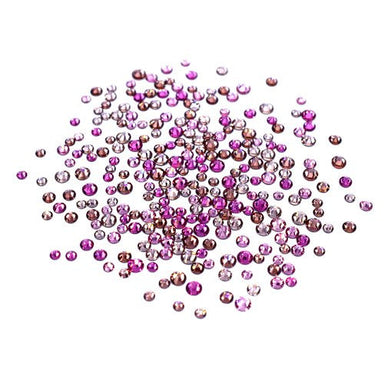 Serinity Flat Back Crystals Non Hotfix Mix Flamingo Rose - Bluestreak Crystals