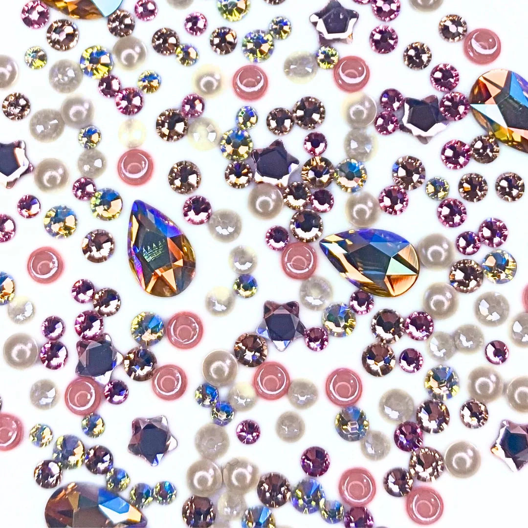 Serinity Flat Back Crystals Non Hotfix Mix Peach Perfect - Bluestreak Crystals