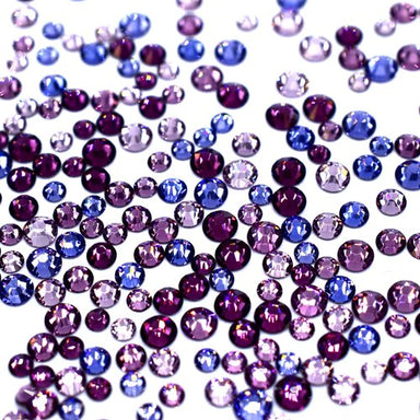 Serinity Flat Back Crystals Non Hotfix Mix Purple Pizzazz - Bluestreak Crystals
