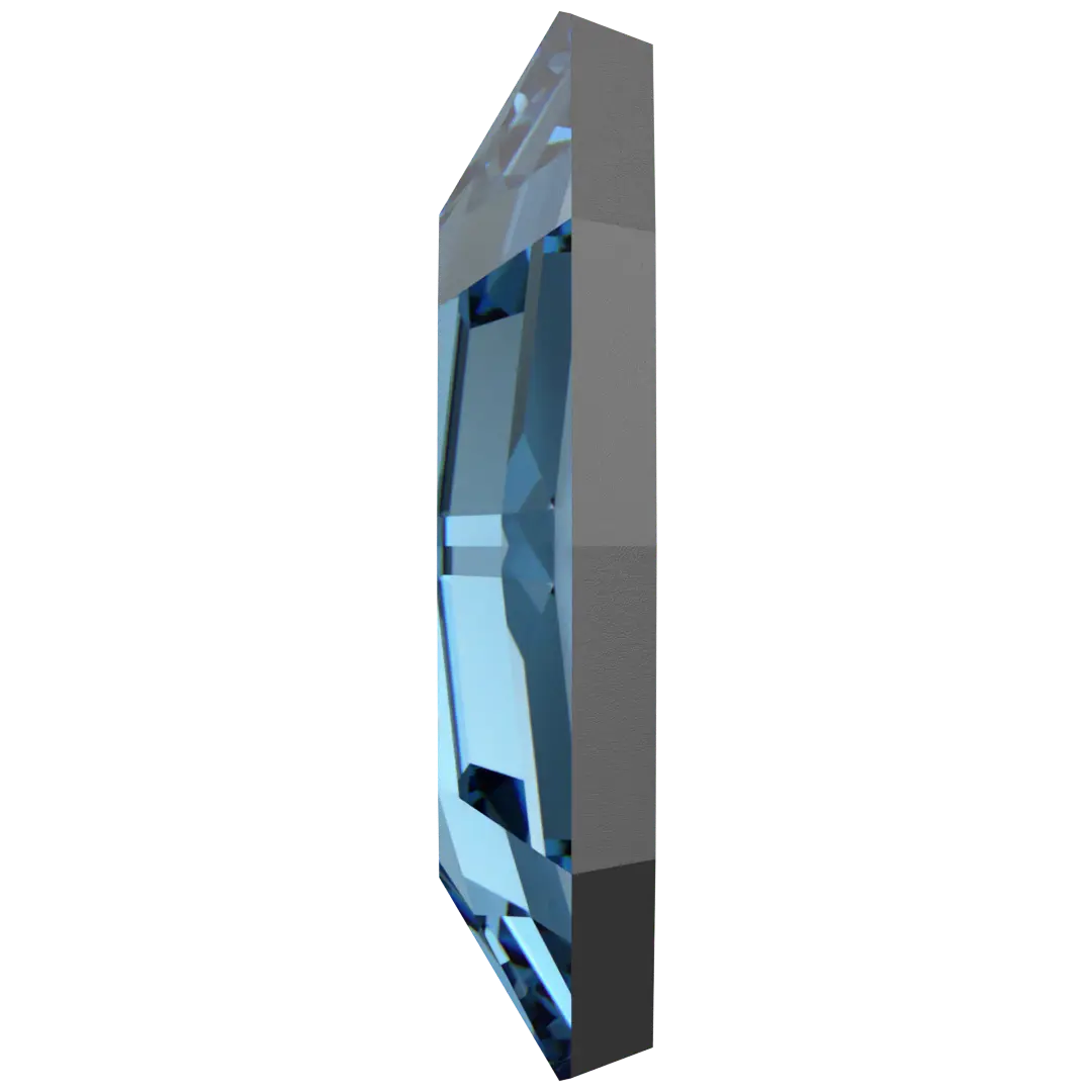 Serinity Flat Back Crystals Non Hotfix Navette (2200) Aquamarine - Bluestreak Crystals