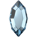 Serinity Flat Back Crystals Non Hotfix Navette (2200) Aquamarine - Bluestreak Crystals