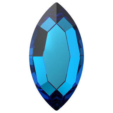 Serinity Flat Back Crystals Non Hotfix Navette (2200) Crystal Bermuda Blue - Bluestreak Crystals