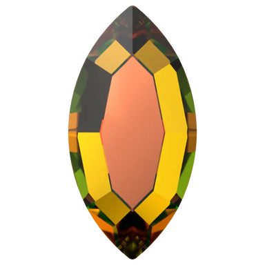 Serinity Flat Back Crystals Non Hotfix Navette (2200) Crystal Vitrail Medium - Bluestreak Crystals