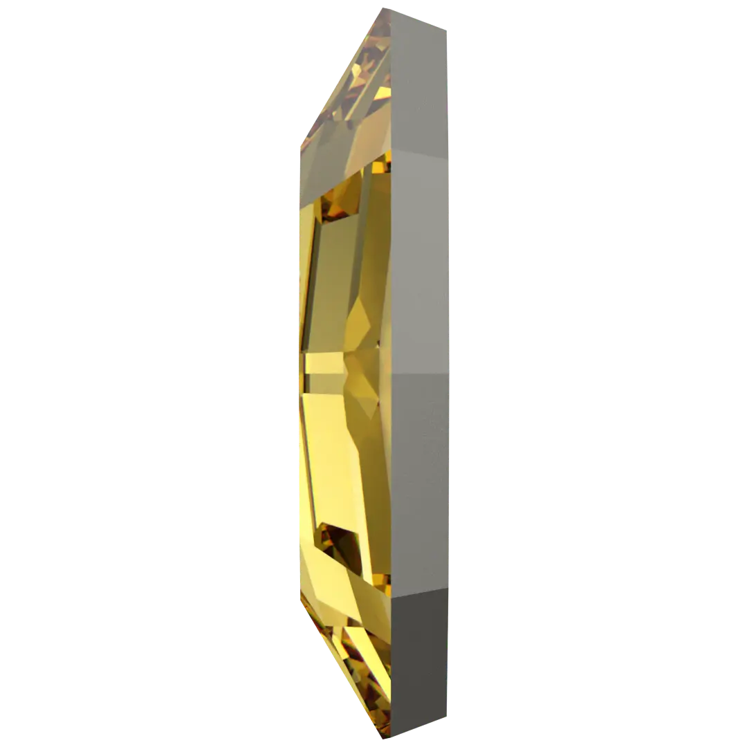 Serinity Flat Back Crystals Non Hotfix Navette (2200) Dark Jonquil - Bluestreak Crystals