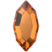 Serinity Flat Back Crystals Non Hotfix Navette (2200) Dark Orange - Bluestreak Crystals
