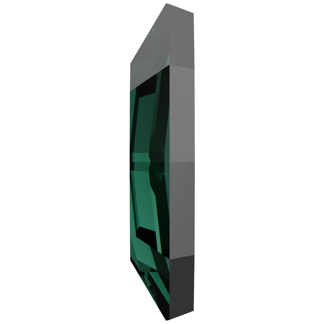 Serinity Flat Back Crystals Non Hotfix Navette (2200) Emerald - Bluestreak Crystals