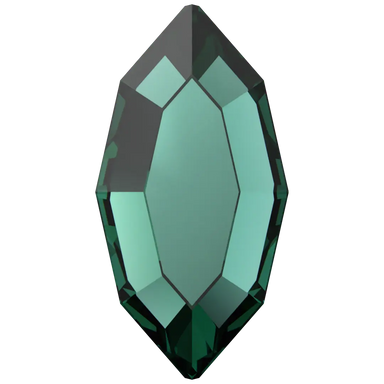 Serinity Flat Back Crystals Non Hotfix Navette (2200) Emerald - Bluestreak Crystals