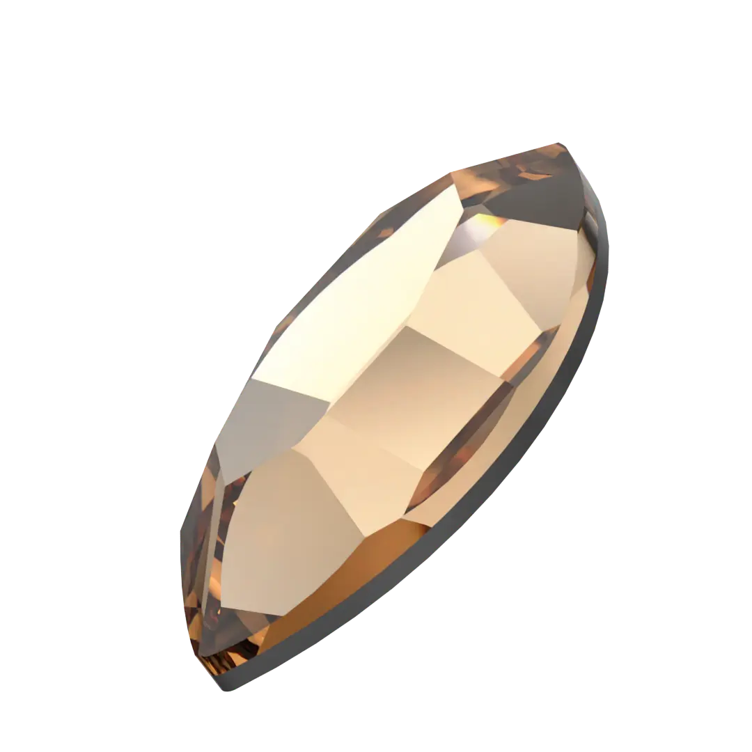 Serinity Flat Back Crystals Non Hotfix Navette (2200) Light Colorado Topaz - Bluestreak Crystals