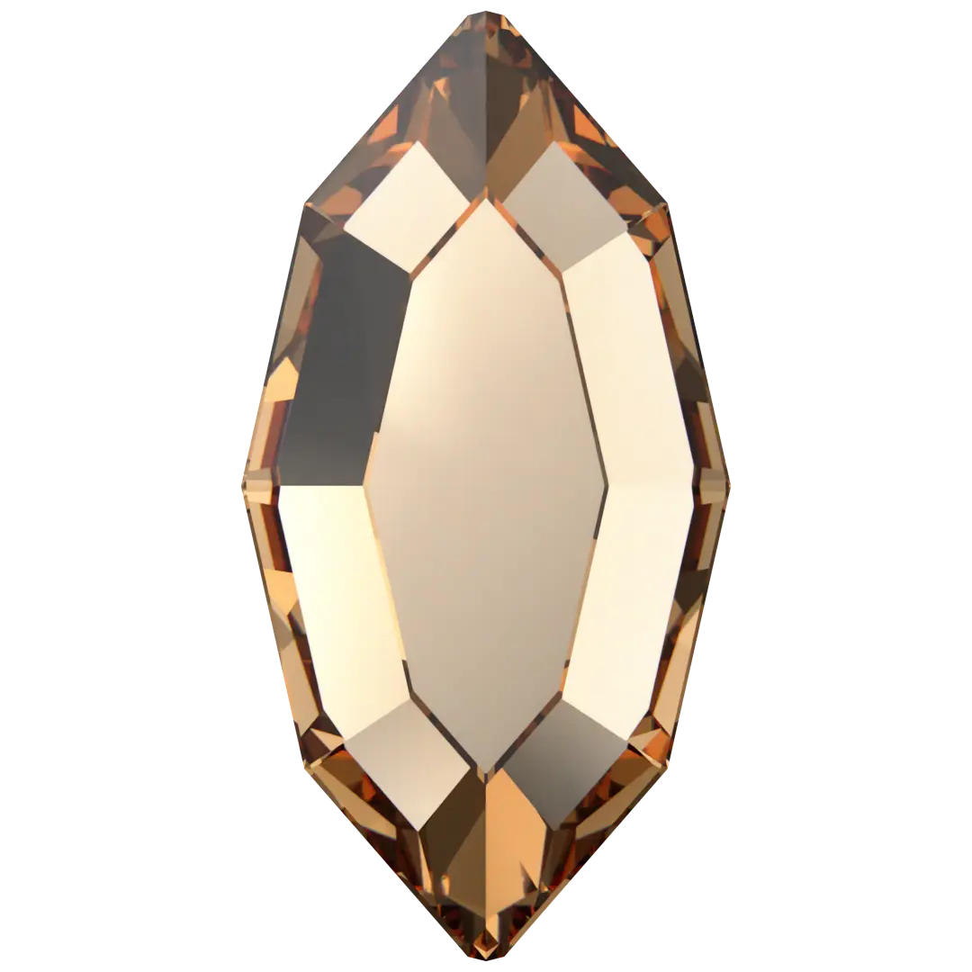 Serinity Flat Back Crystals Non Hotfix Navette (2200) Light Colorado Topaz - Bluestreak Crystals