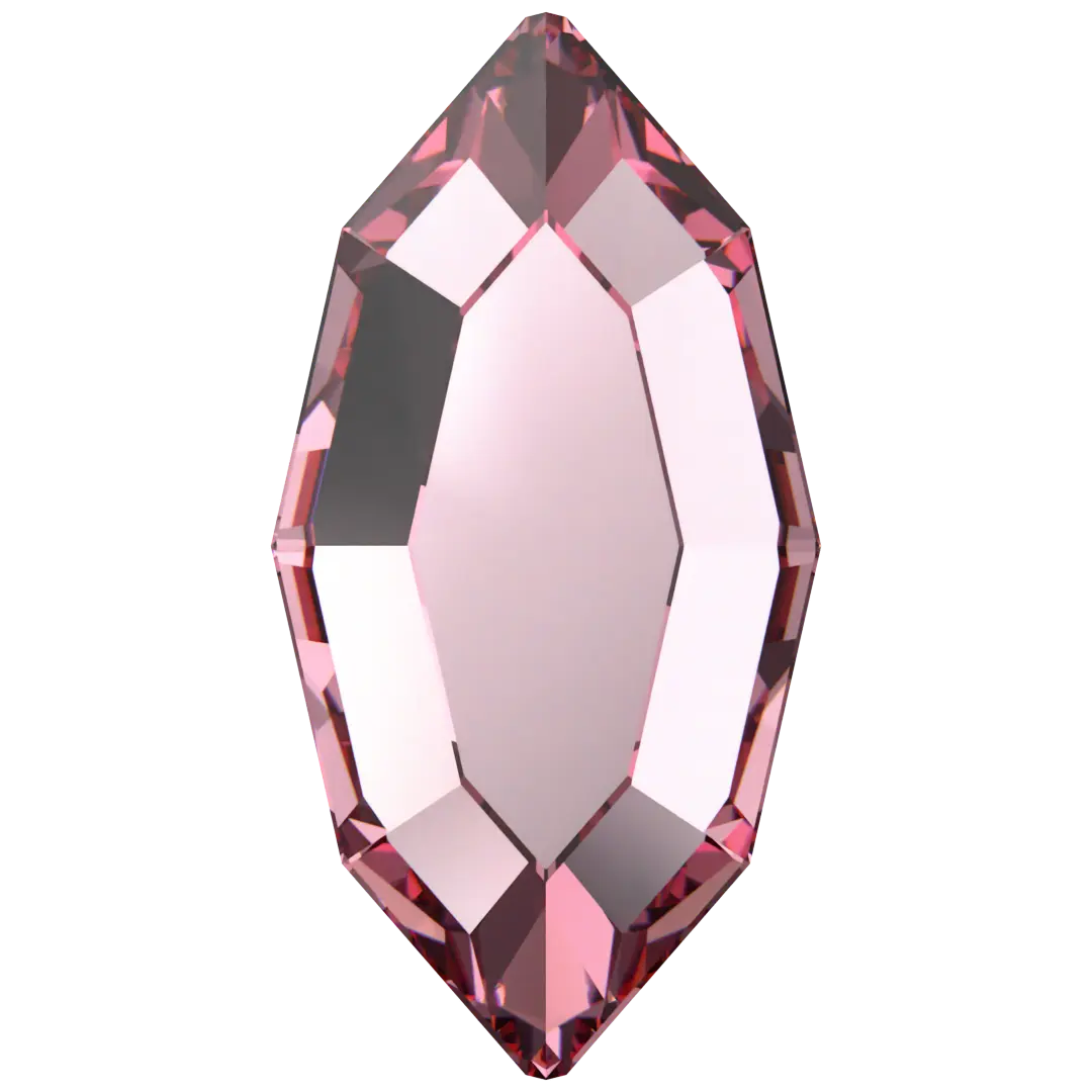 Serinity Flat Back Crystals Non Hotfix Navette (2200) Light Rose - Bluestreak Crystals