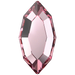 Serinity Flat Back Crystals Non Hotfix Navette (2200) Light Rose - Bluestreak Crystals