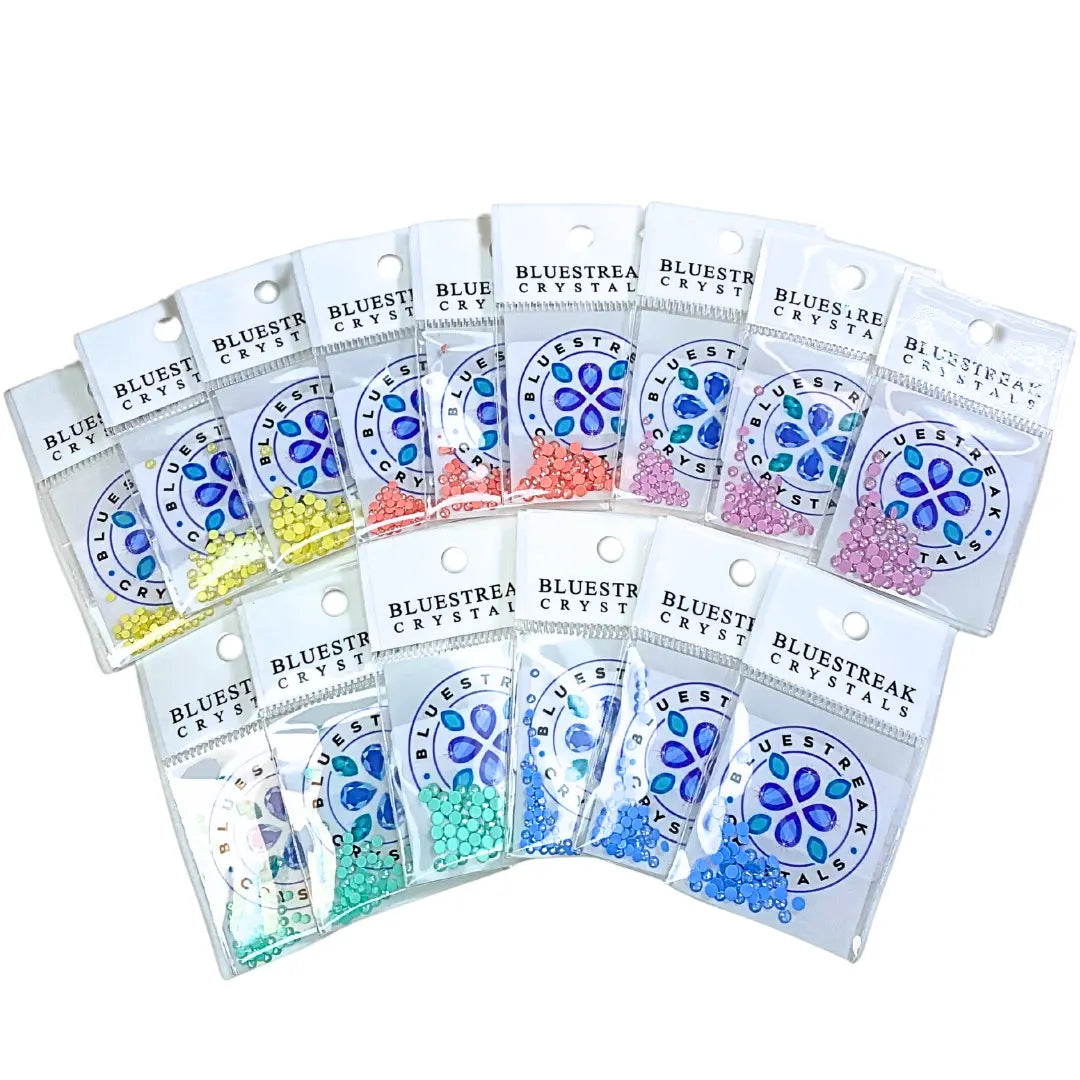 Serinity Flat Back Crystals Non Hotfix Pastel Ignites Collection - Bluestreak Crystals