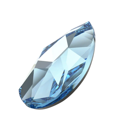 Serinity Flat Back Crystals Non Hotfix Pear (2303) Aquamarine - Bluestreak Crystals