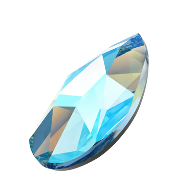 Serinity Flat Back Crystals Non Hotfix Pear (2303) Aquamarine Shimmer - Bluestreak Crystals