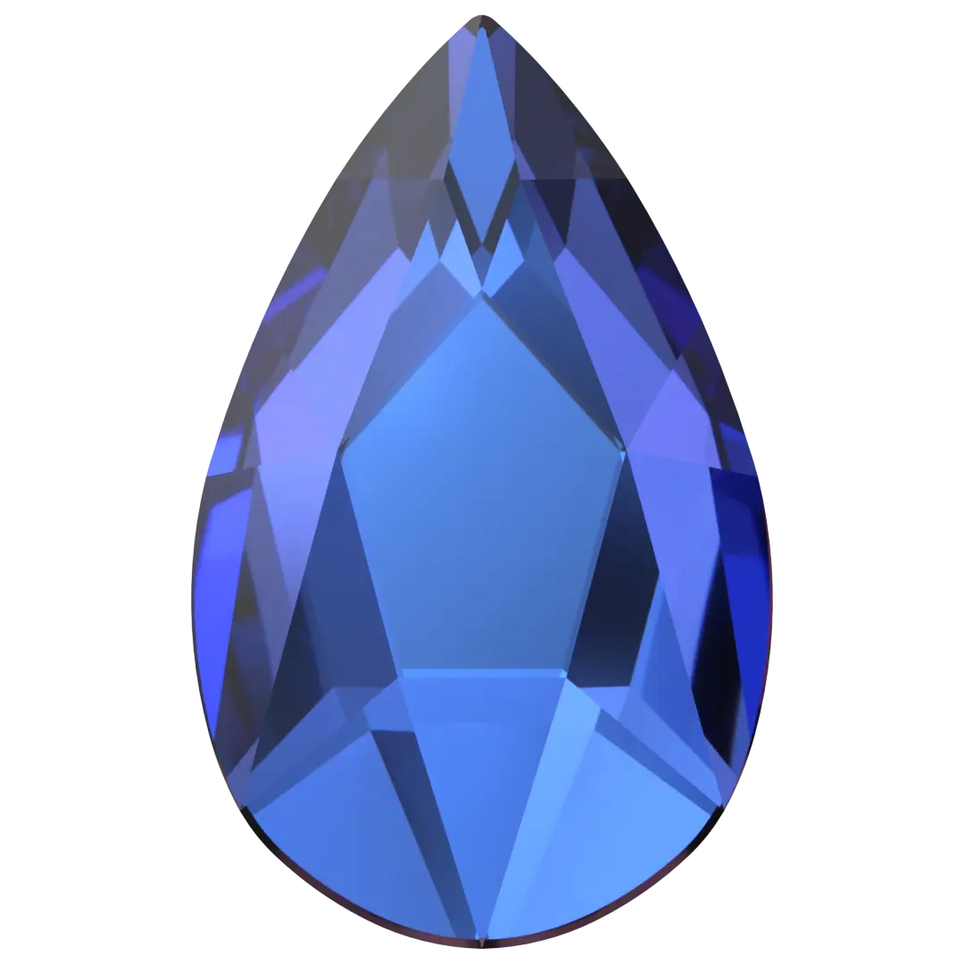 Serinity Flat Back Crystals Non Hotfix Pear (2303) Crystal Heliotrope - Bluestreak Crystals