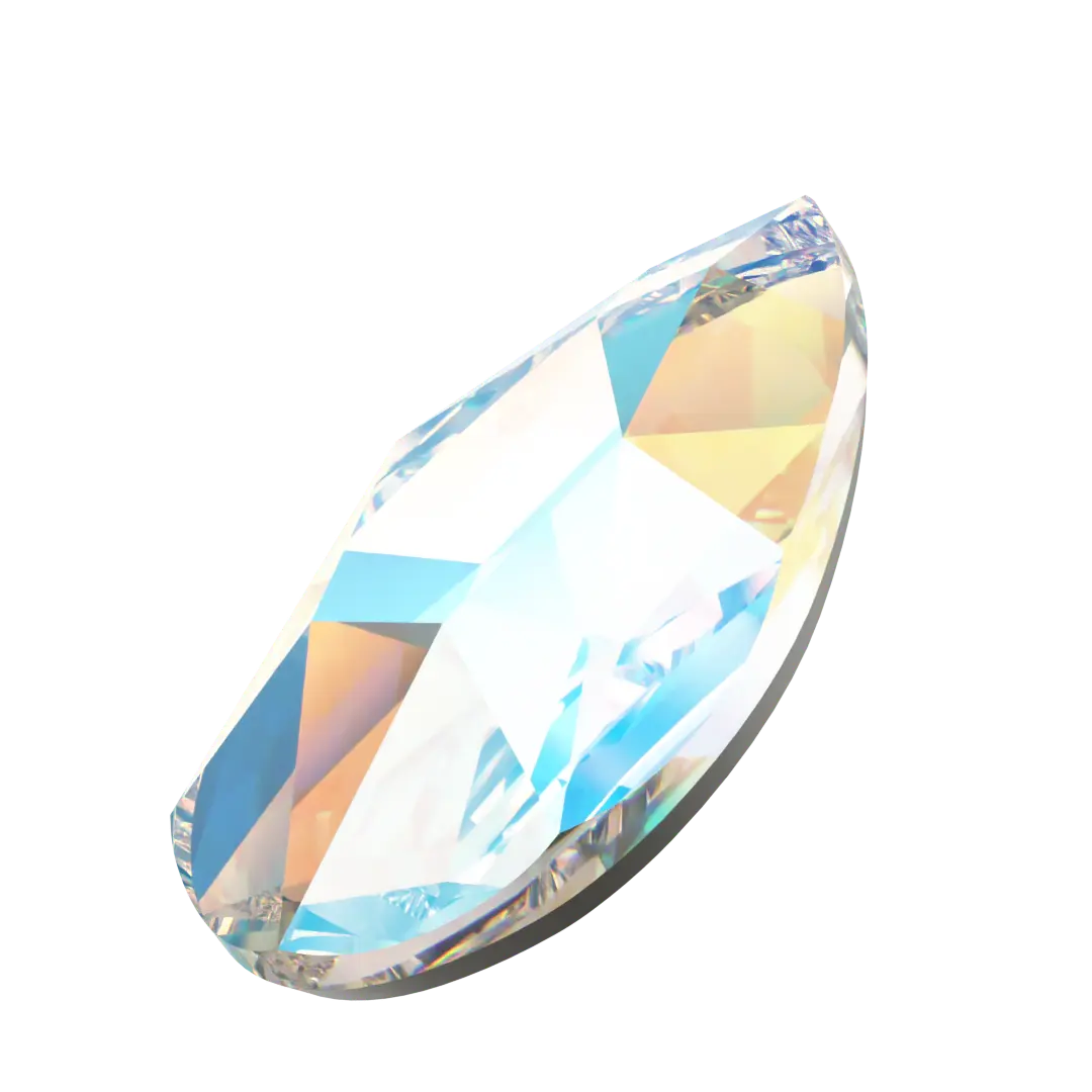 Serinity Flat Back Crystals Non Hotfix Pear (2303) Crystal Shimmer - Bluestreak Crystals