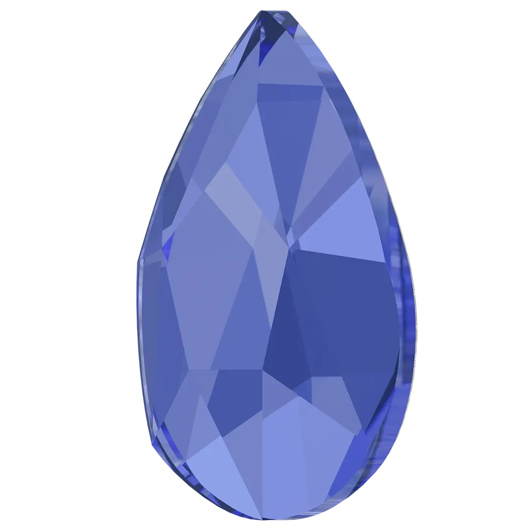 Serinity Flat Back Crystals Non Hotfix Pear (2303) Sapphire - Bluestreak Crystals