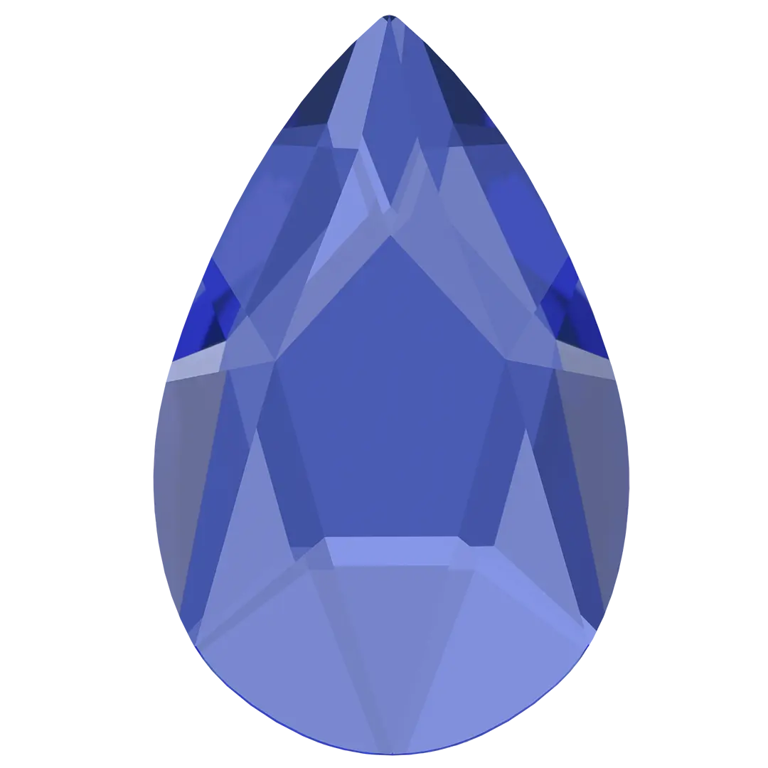 Serinity Flat Back Crystals Non Hotfix Pear (2303) Sapphire - Bluestreak Crystals