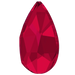 Serinity Flat Back Crystals Non Hotfix Pear (2303) Scarlet - Bluestreak Crystals