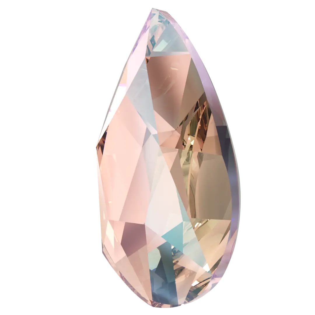 Serinity Flat Back Crystals Non Hotfix Pear (2303) Vintage Rose Shimmer - Bluestreak Crystals