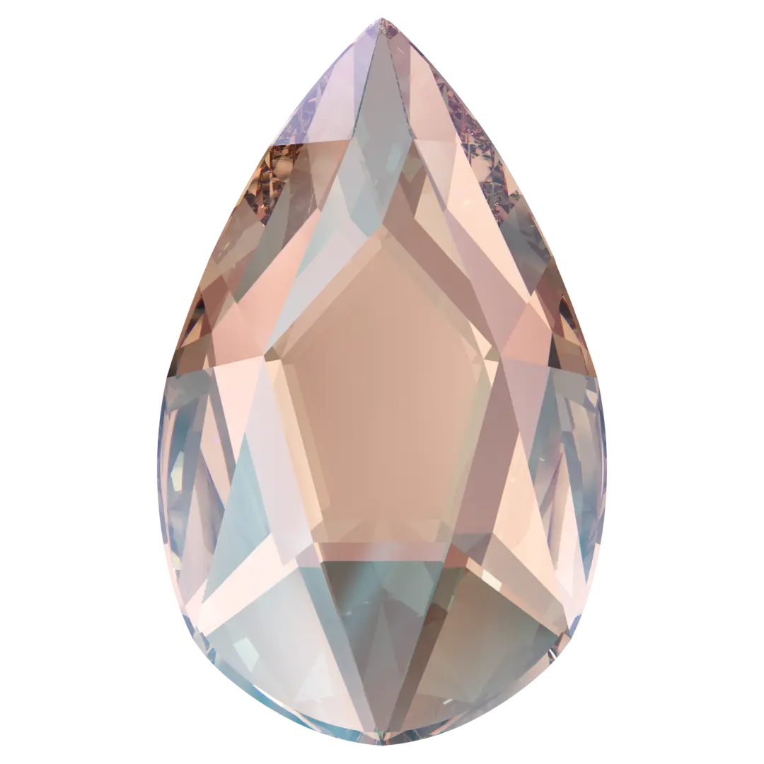 Serinity Flat Back Crystals Non Hotfix Pear (2303) Vintage Rose Shimmer - Bluestreak Crystals
