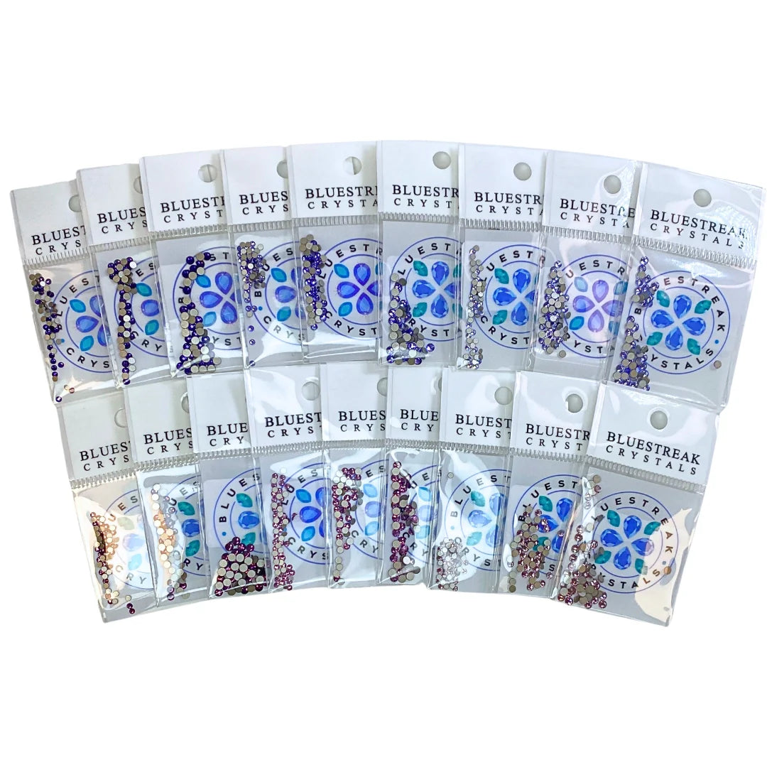Serinity Flat Back Crystals Non Hotfix Purple Collection - Bluestreak Crystals