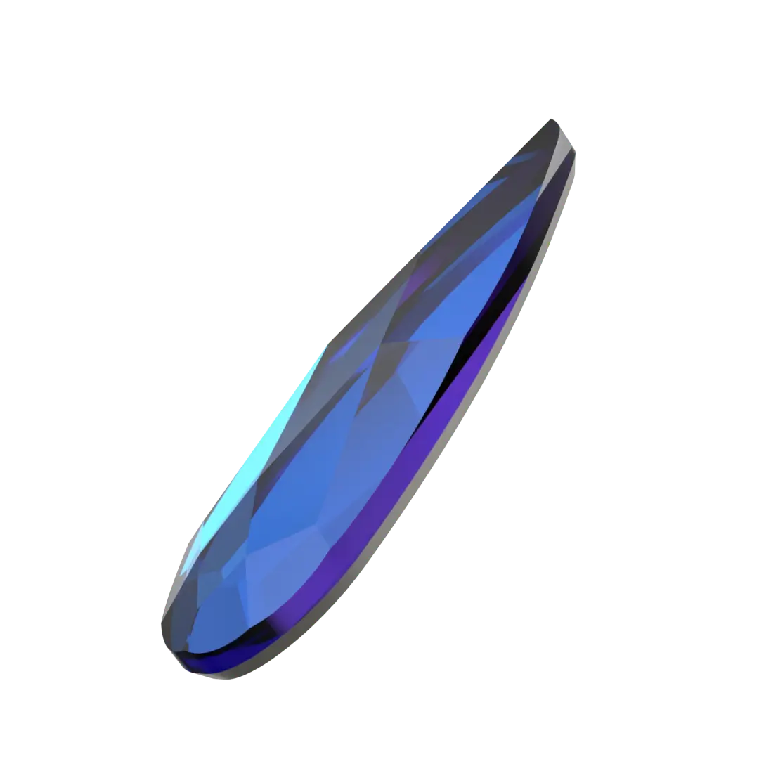 Serinity Flat Back Crystals Non Hotfix Raindrop (2304) Crystal Bermuda Blue - Bluestreak Crystals