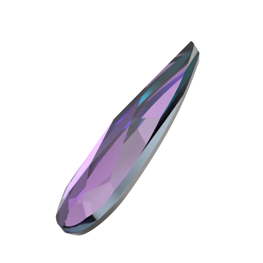 Serinity Flat Back Crystals Non Hotfix Raindrop (2304) Crystal Heliotrope - Bluestreak Crystals