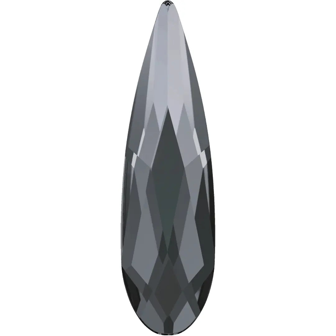 Serinity Flat Back Crystals Non Hotfix Raindrop (2304) Crystal Silver Night UNFOILED - Bluestreak Crystals